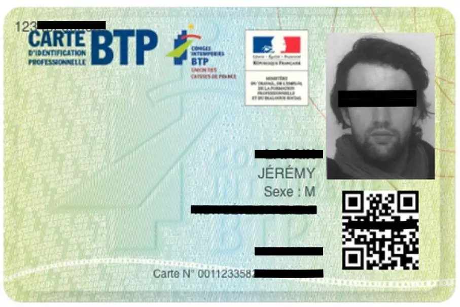 Carte BTP